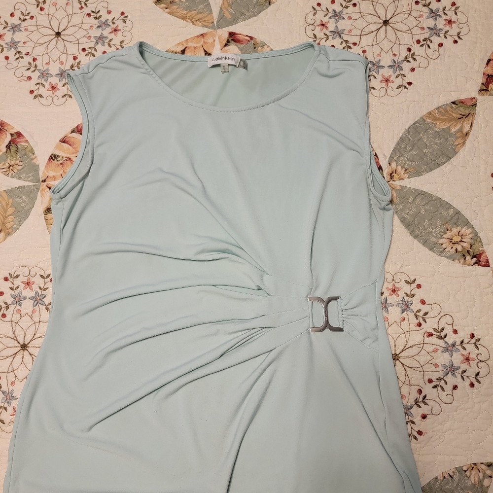 Tank top Blouse light blue Medium Calvin Klein